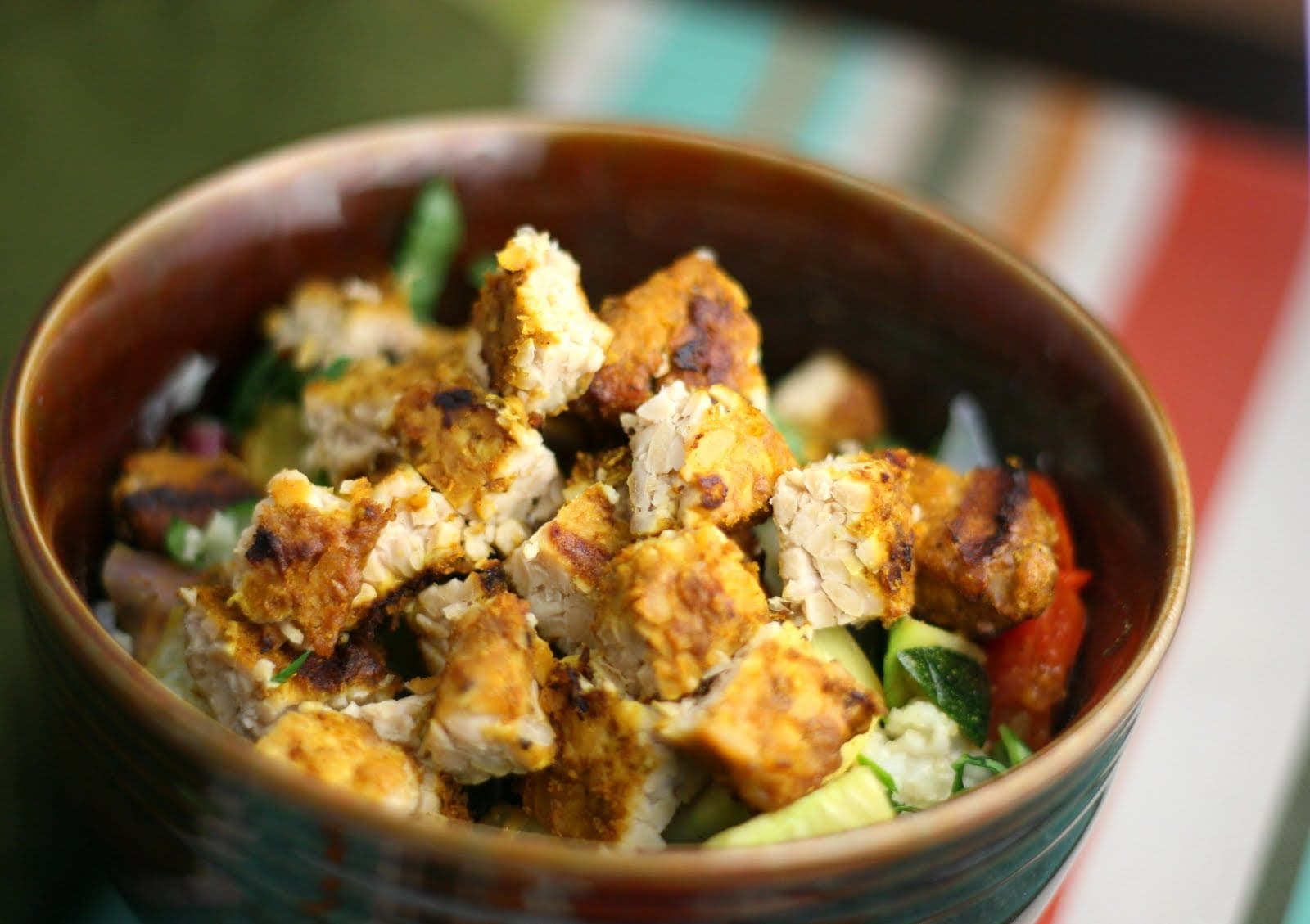 Coconut Curry Grilled Tempeh